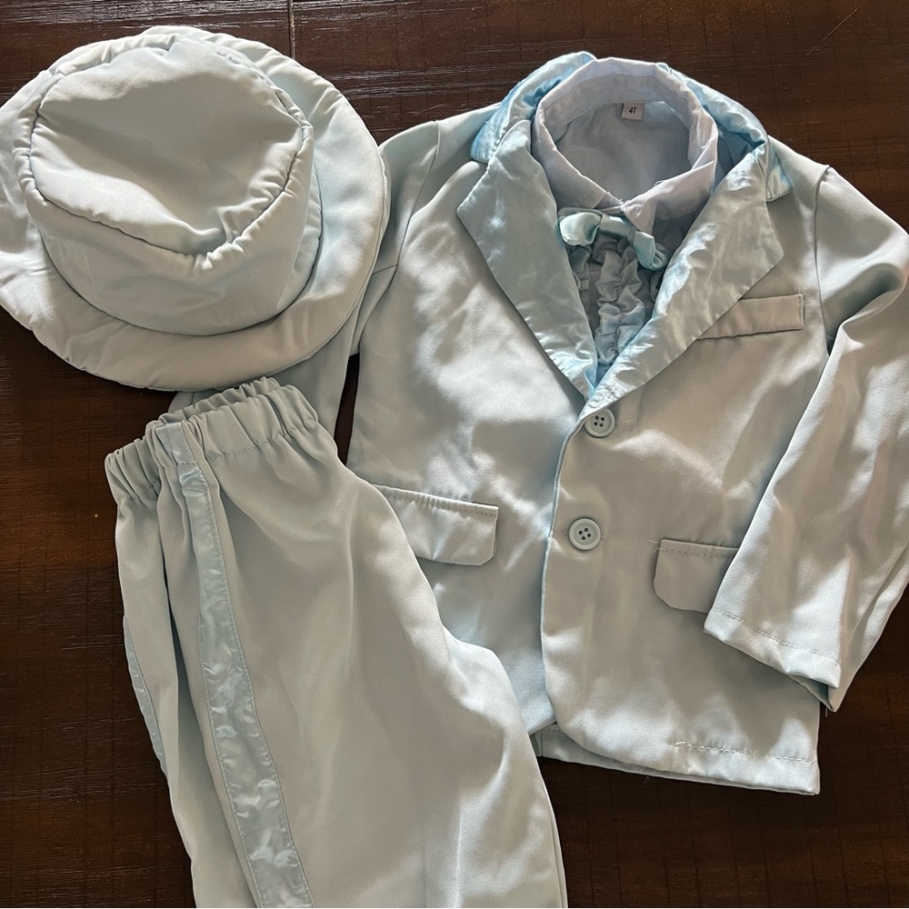 Toddler Light Blue Dumb and Dumber Costume Set